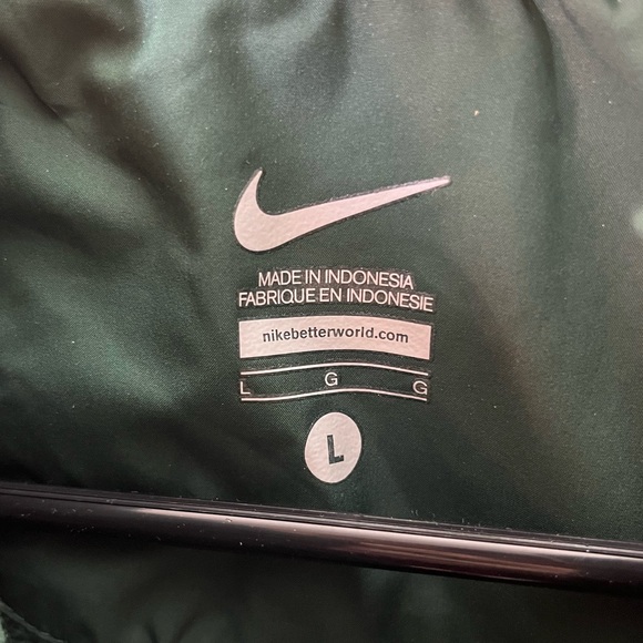 Nike Michigan State Spartans MSU Puffer Vest Gray Green Men's Size L - Picture 5 of 10